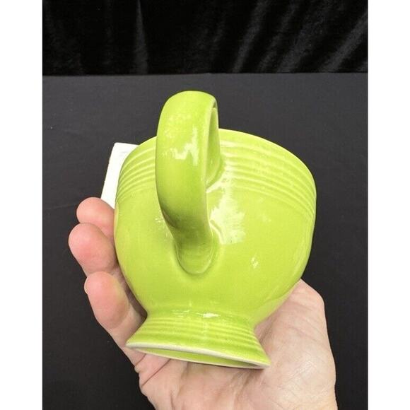 New Fiesta INDIVIDUAL CREAMER Retired color CHARTREUSE Mint In Box! - Picture 9 of 10